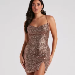 Windsor. Glitzy Babe Sequin Mini Dress -Deals Skirt Store 05103 4890 1