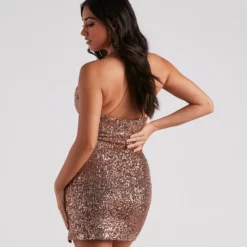 Windsor. Glitzy Babe Sequin Mini Dress -Deals Skirt Store 05103 4890 2