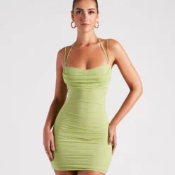 Windsor. Senorita Mesh Strappy Mini Dress