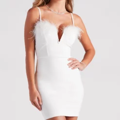 Windsor. Dreamy Diva Marabou Crepe Dress -Deals Skirt Store 05103 5000 4 4c6d34c7 83c5 4f55 8bab 10ed1cf28b72