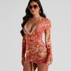 Windsor. Soul Swirls Mesh Cover Up