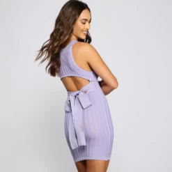 Windsor. Keepin' Knit On-Trend Mini Sweater Dress