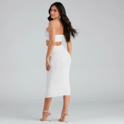 Windsor. Tropic Like It's Hot Halter Midi Dress -Deals Skirt Store 06005 1306 2