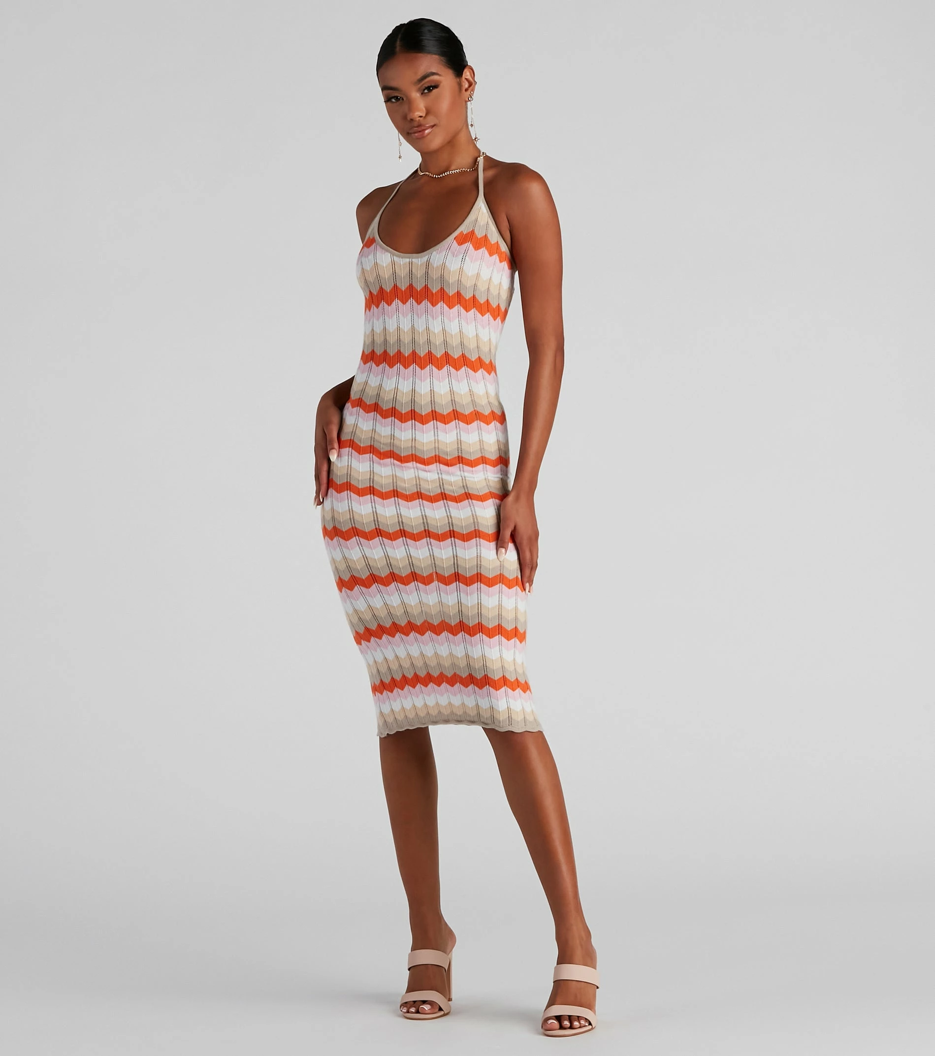 Windsor. Summer Daze Halter Sweater Dress 3 Windsor. Summer Daze Halter Sweater Dress