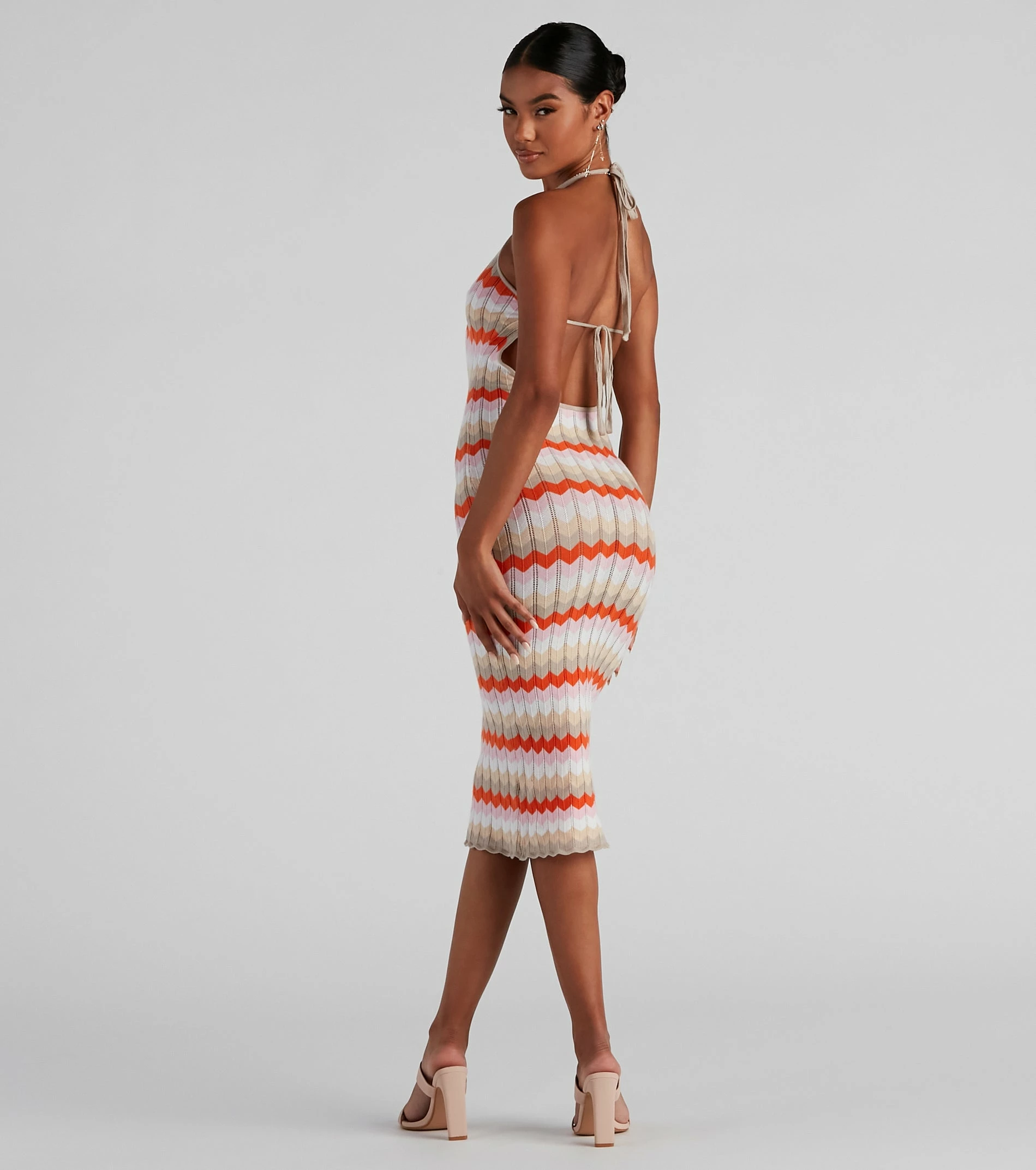 Windsor. Summer Daze Halter Sweater Dress 4 Windsor. Summer Daze Halter Sweater Dress - Image 2