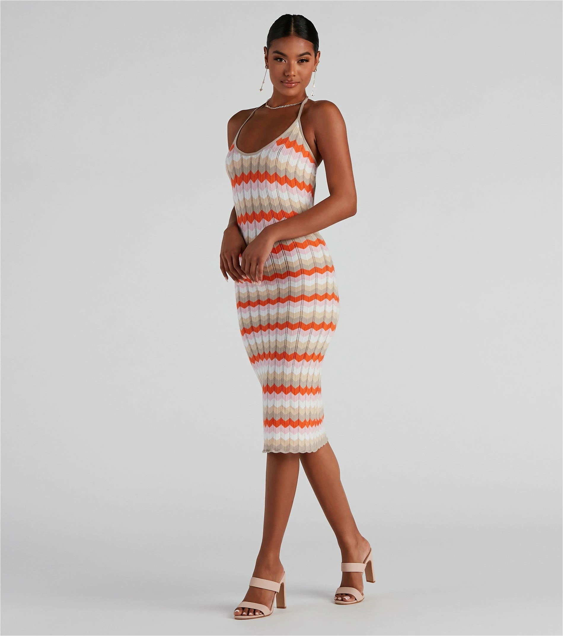 Windsor. Summer Daze Halter Sweater Dress 5 Windsor. Summer Daze Halter Sweater Dress - Image 3