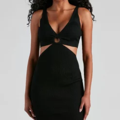 Windsor. Feel The Heat V-Neck Midi Dress -Deals Skirt Store 06005 1447 4