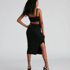 Windsor. Feel The Heat V-Neck Midi Dress -Deals Skirt Store 06005 1687 3