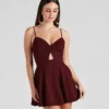 Windsor. Trendy Twist-Front Skater Romper