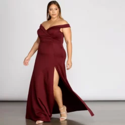 Windsor. Plus Lucy Formal High Slit Dress -Deals Skirt Store 15004 0007 4 bc901b26 d7e7 4fdb b010 b913c6e120dd