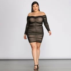 Windsor. Plus Ruche AF Mini Dress -Deals Skirt Store 15103 0023 3 abfc8d85 cce9 4b6d b8dc c35d629eee89